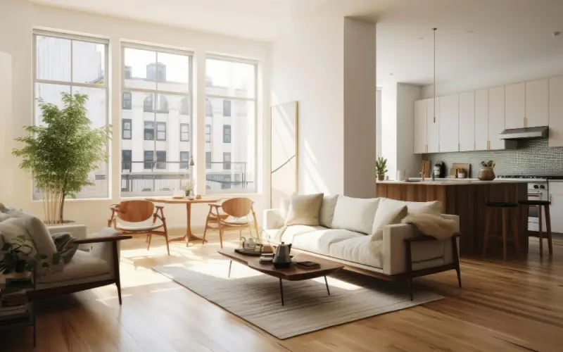 Apartament de Vanzare in Sectorul 1, imagine apartament minimalist pe timp de zi